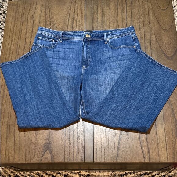 Talbots Dark Blue Cropped Jeans Size 16W - Picture 5 of 5
